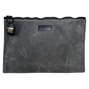 Killspencer Zip Top Washed Canvas Cotton Travel Pouch Bag